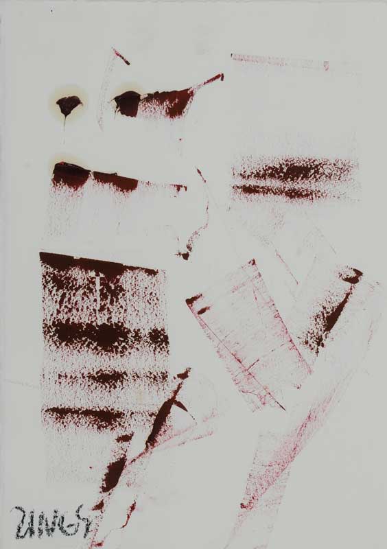 Pinselabwicklung von Herbert Zangs